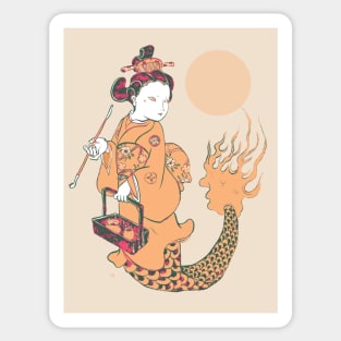 FIRE MERMAID Sticker